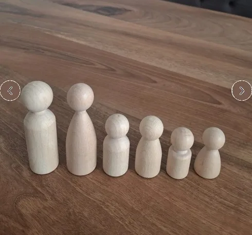 Peg Bebek Aile 6 Lı Masif Insan Figürleri
